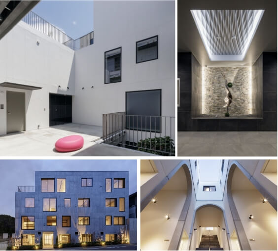 アート性の高い設計建築の画像